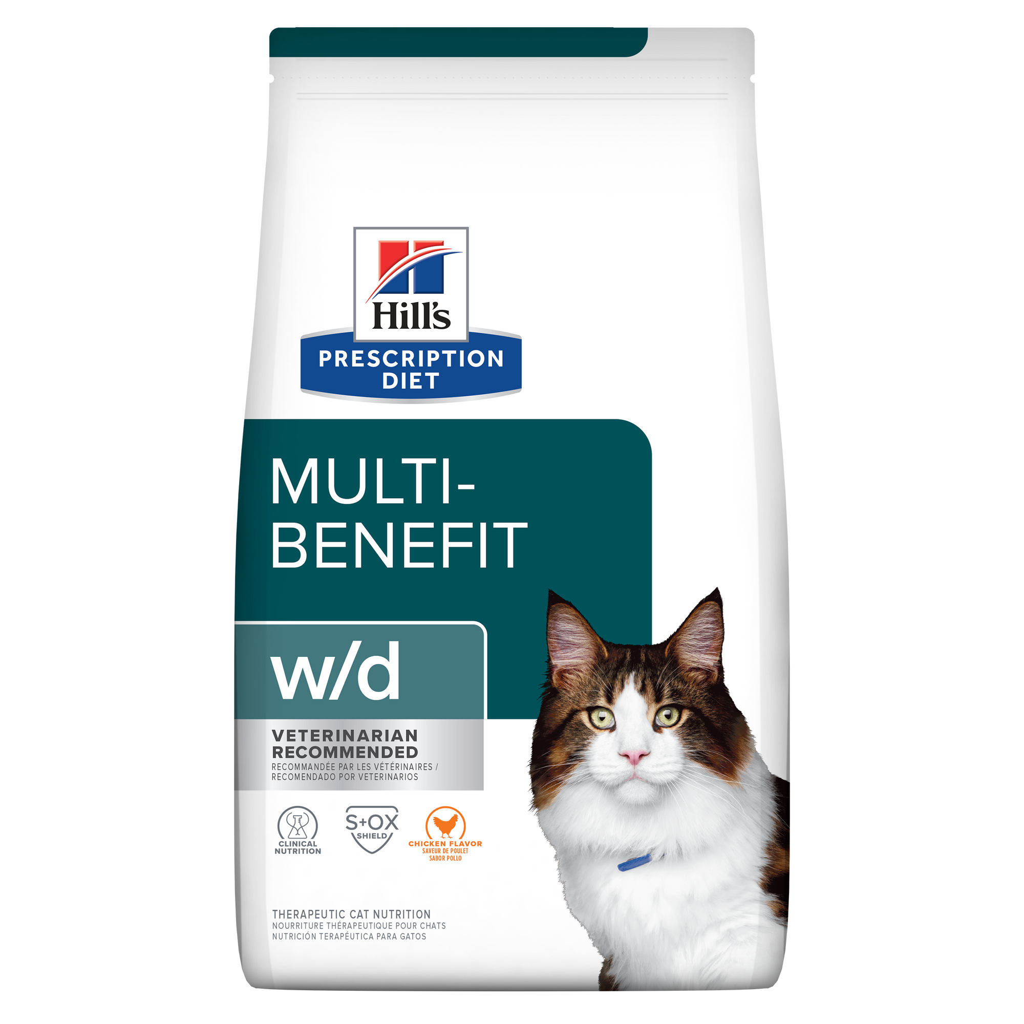 Hill's Prescription Diet: w/d Multi-Benefit Chicken Flavor Dry Cat Food