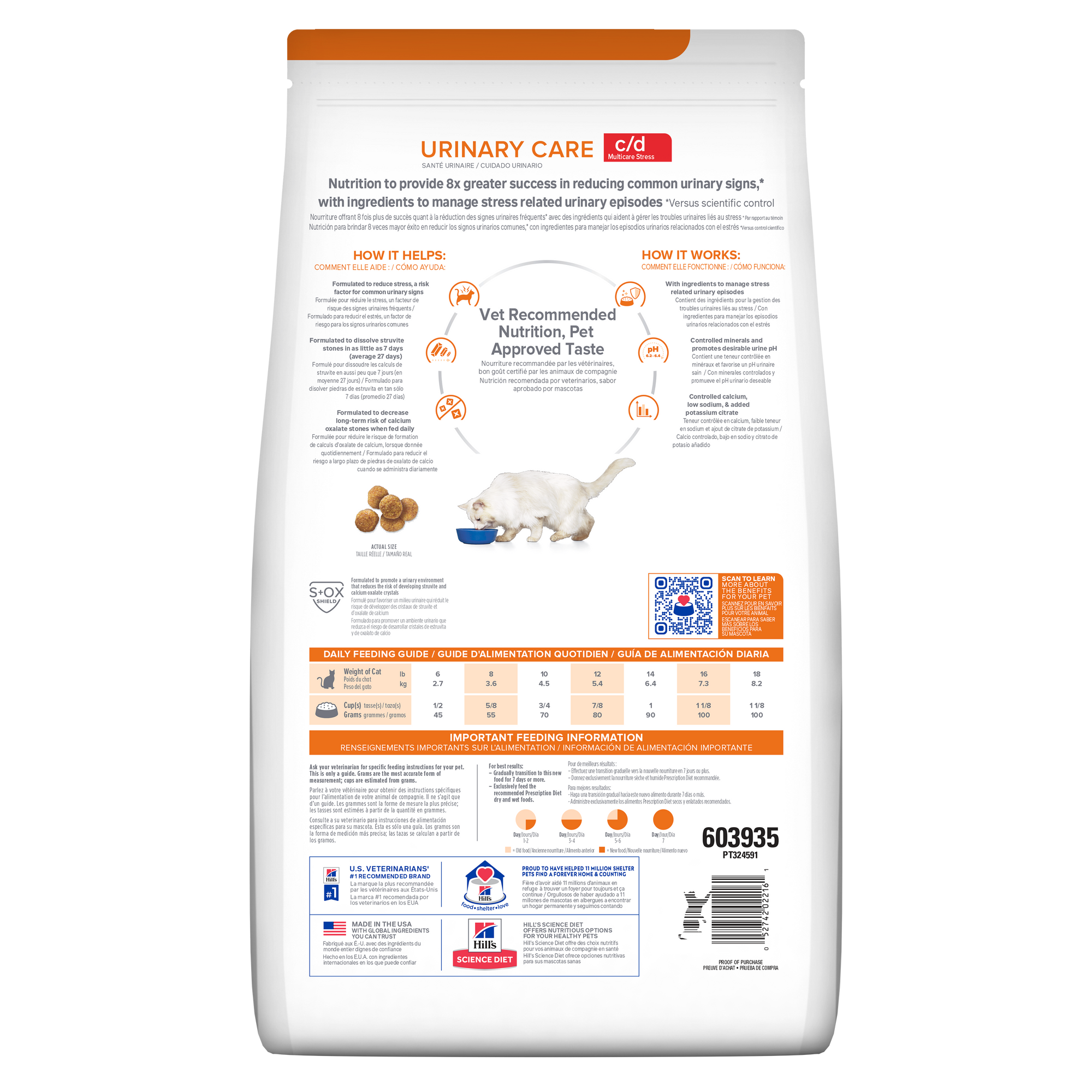 Hill's Prescription Diet: c/d Multicare Stress with Chicken Dry Cat Food