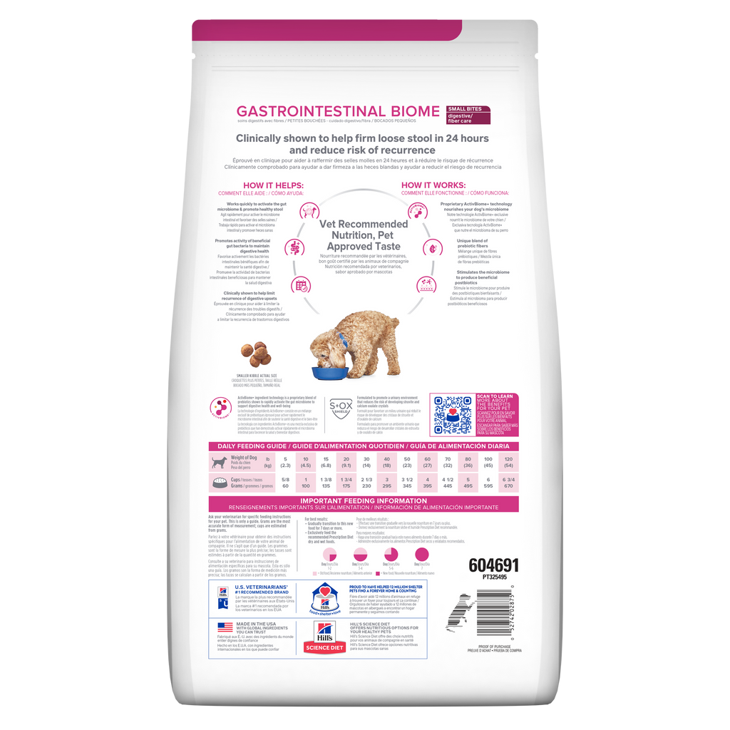 Hill's Prescription Diet: Gastrointestinal Biome Small Bites Dry Dog Food