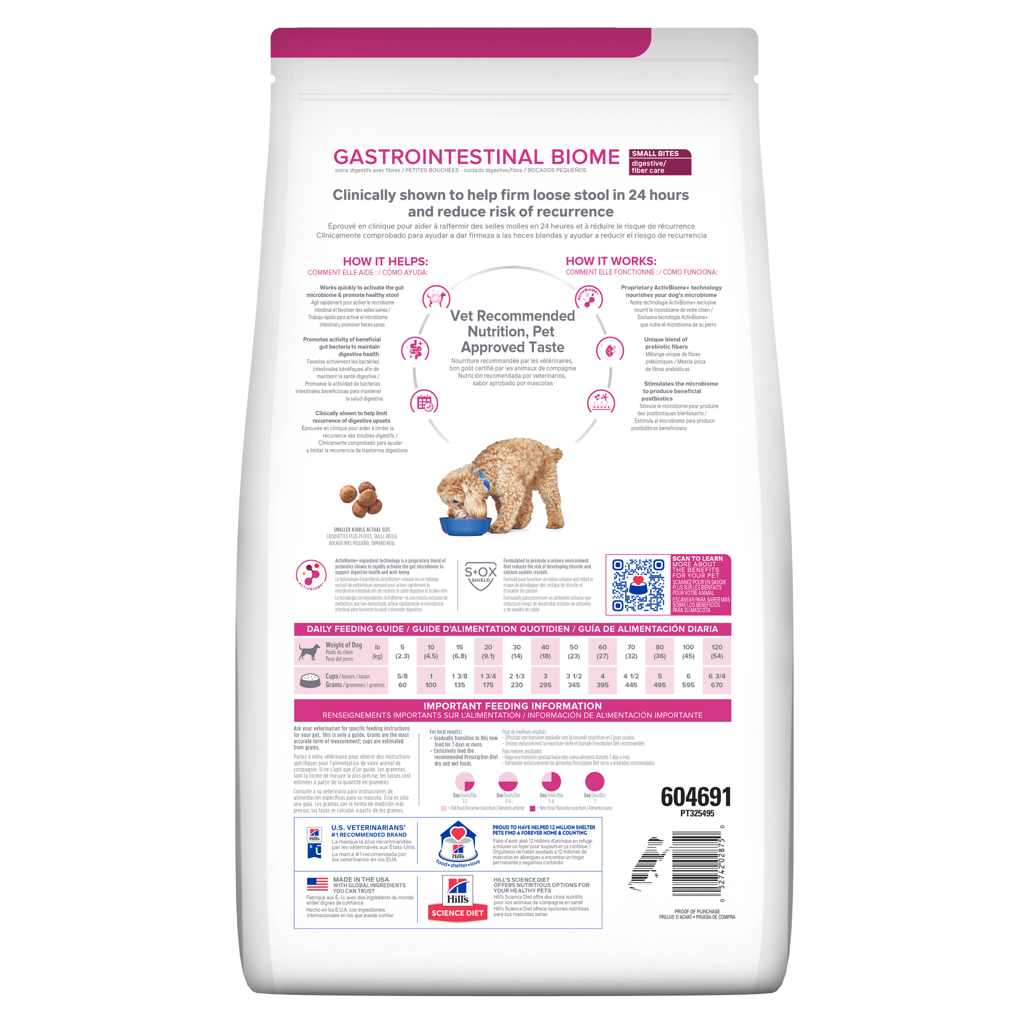 Hill's Prescription Diet: Gastrointestinal Biome Small Bites Dry Dog Food