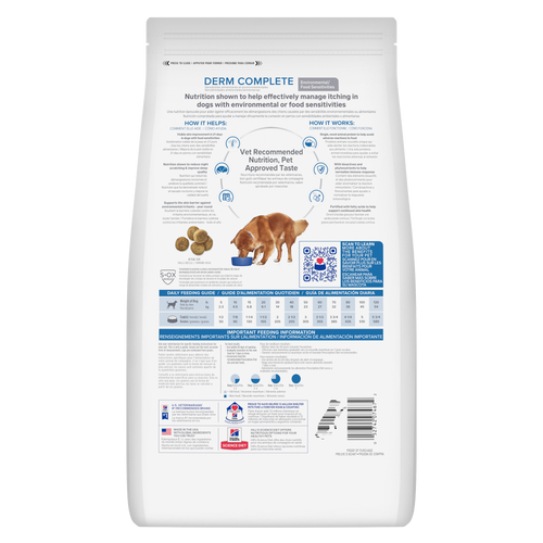 Hill's Prescription Diet: Derm Complete Rice & Egg Recipe Dry Dog Food