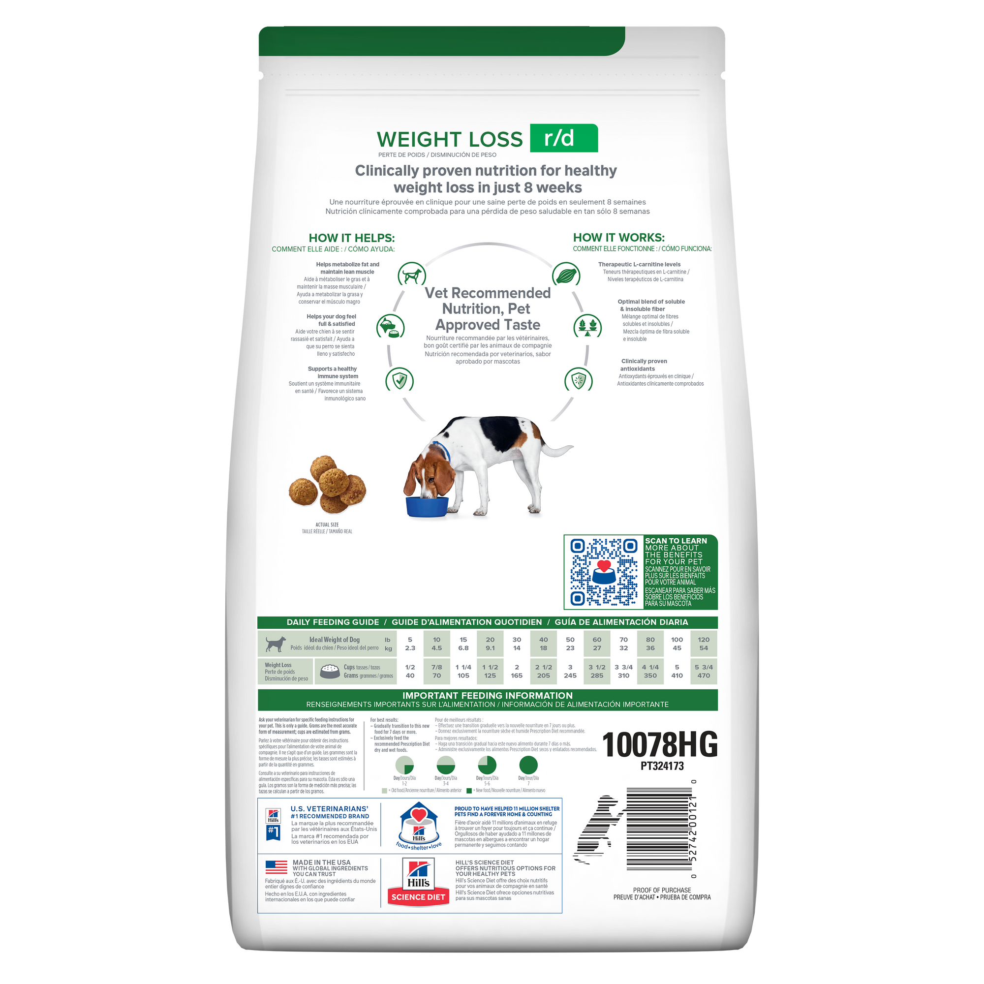 Hill's Prescription Diet: r/d Chicken Flavor Dry Dog Food