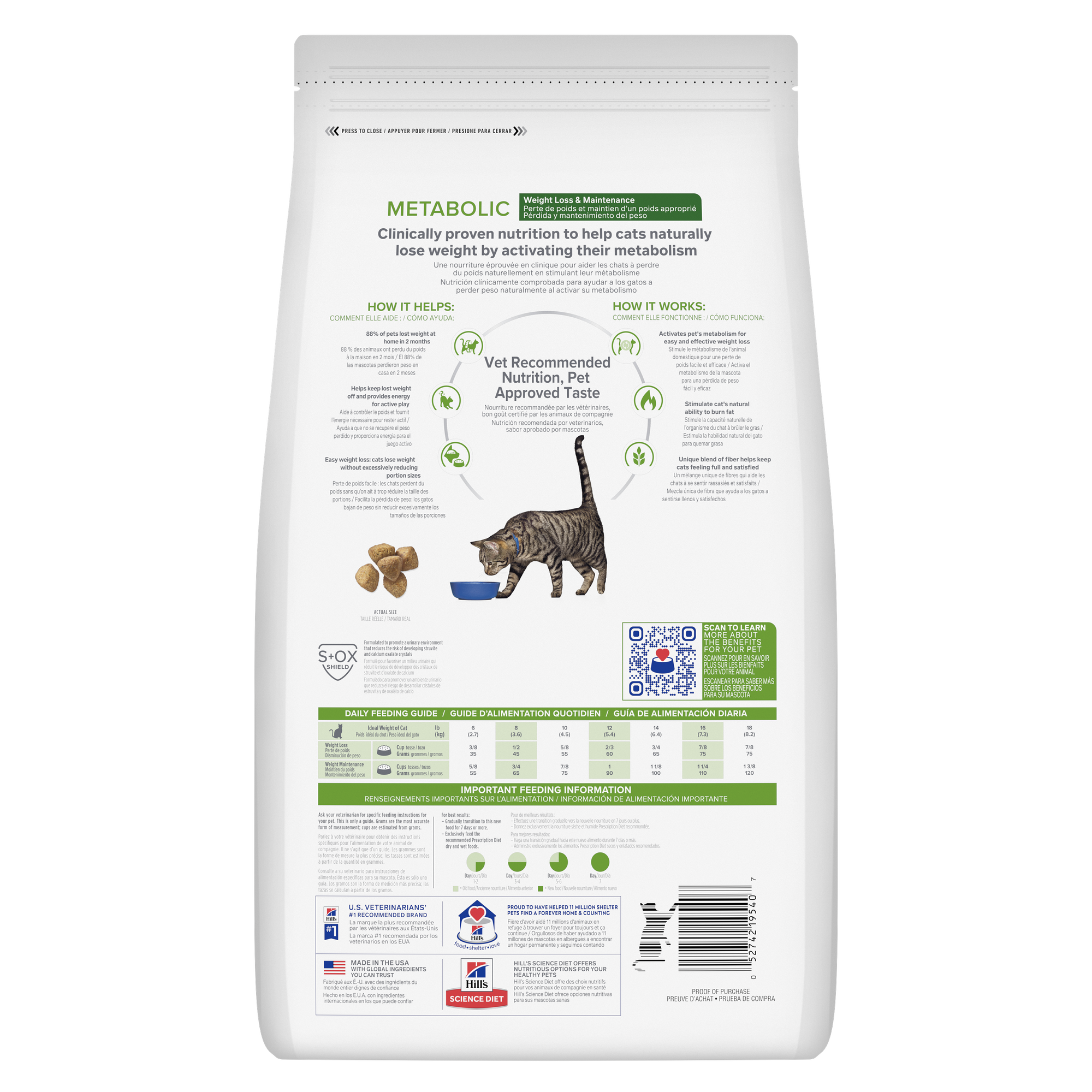 Hill's Prescription Diet: Metabolic Chicken Flavor Dry Cat Food