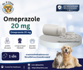 Omeprazole 20 mg ยาลดการหลั่งกรดในกระเพาะอาหารสำหรับสุนัขและแมว